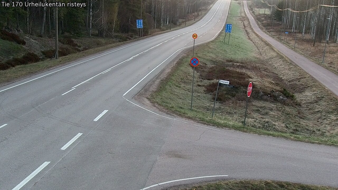 Weather Camera Image Road 170 Virolahti Sports field crossing, Virolahti, Kymenlaakso
