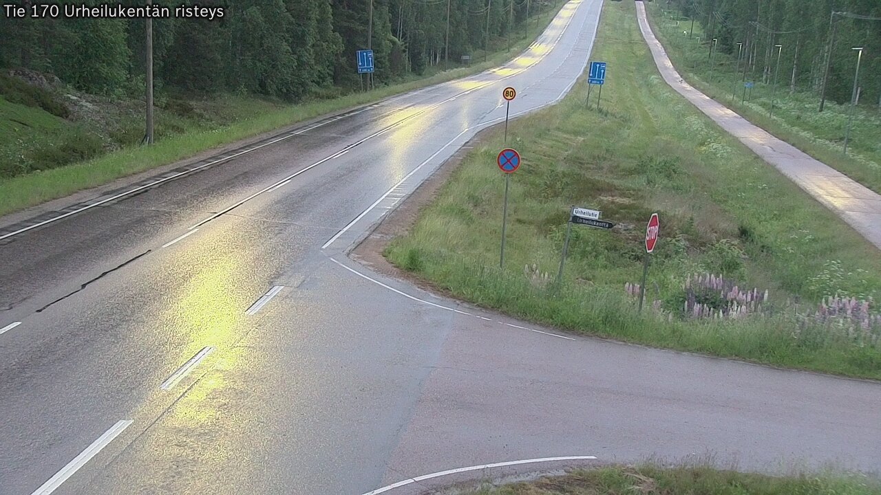 Kelikamerat Kuva Tie 170 Virolahti Urheilukentän risteys, Virolahti, Kymenlaakso
