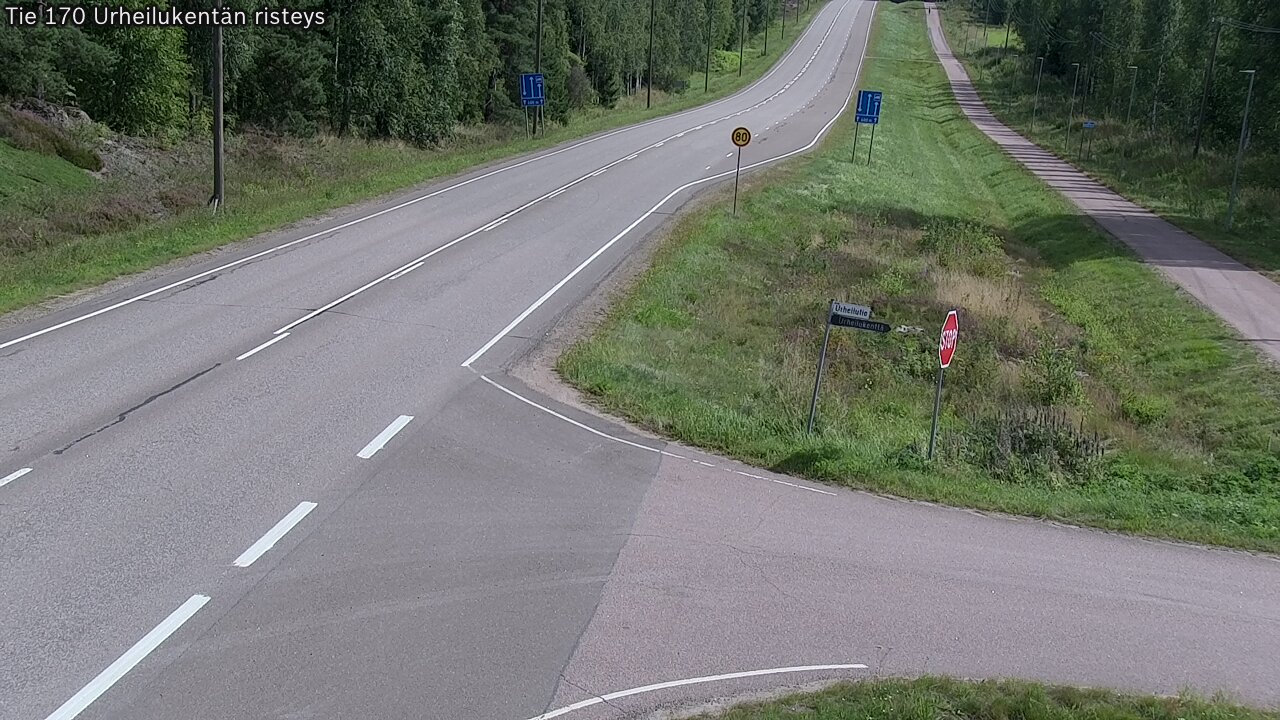 Kelikamerat Kuva Tie 170 Virolahti Urheilukentän risteys, Virolahti, Kymenlaakso
