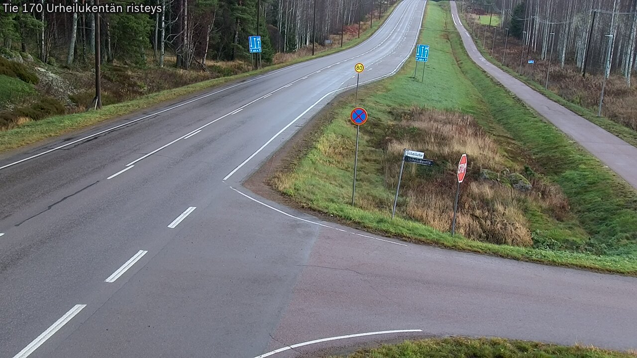 Kelikamerat Kuva Tie 170 Virolahti Urheilukentän risteys, Virolahti, Kymenlaakso