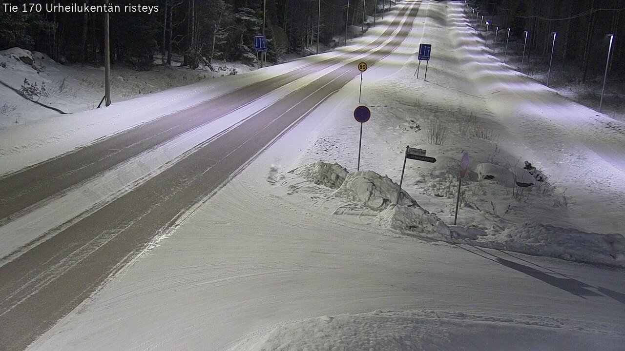 Kelikamerat Kuva Tie 170 Virolahti Urheilukentän risteys, Virolahti, Kymenlaakso