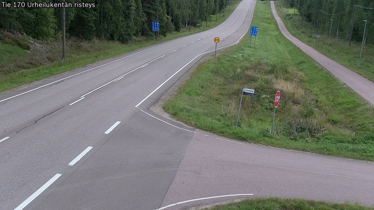 Kelikamerat Kuva Tie 170 Virolahti Urheilukentän risteys, Virolahti, Kymenlaakso