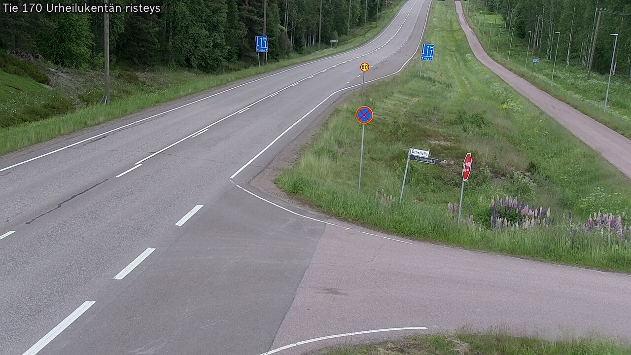 Kelikamerat Kuva Tie 170 Virolahti Urheilukentän risteys, Virolahti, Kymenlaakso