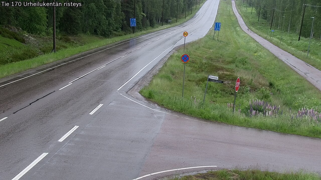 Kelikamerat Kuva Tie 170 Virolahti Urheilukentän risteys, Virolahti, Kymenlaakso