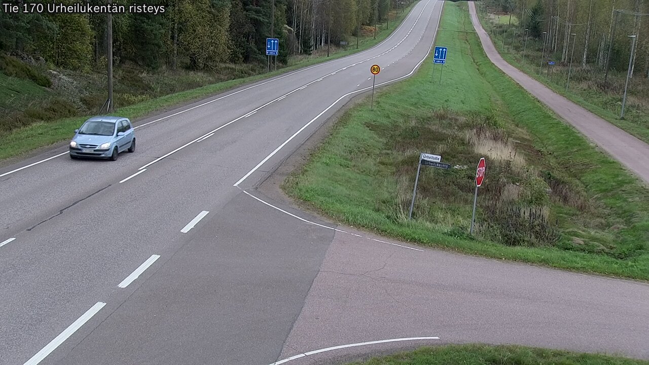 Kelikamerat Kuva Tie 170 Virolahti Urheilukentän risteys, Virolahti, Kymenlaakso