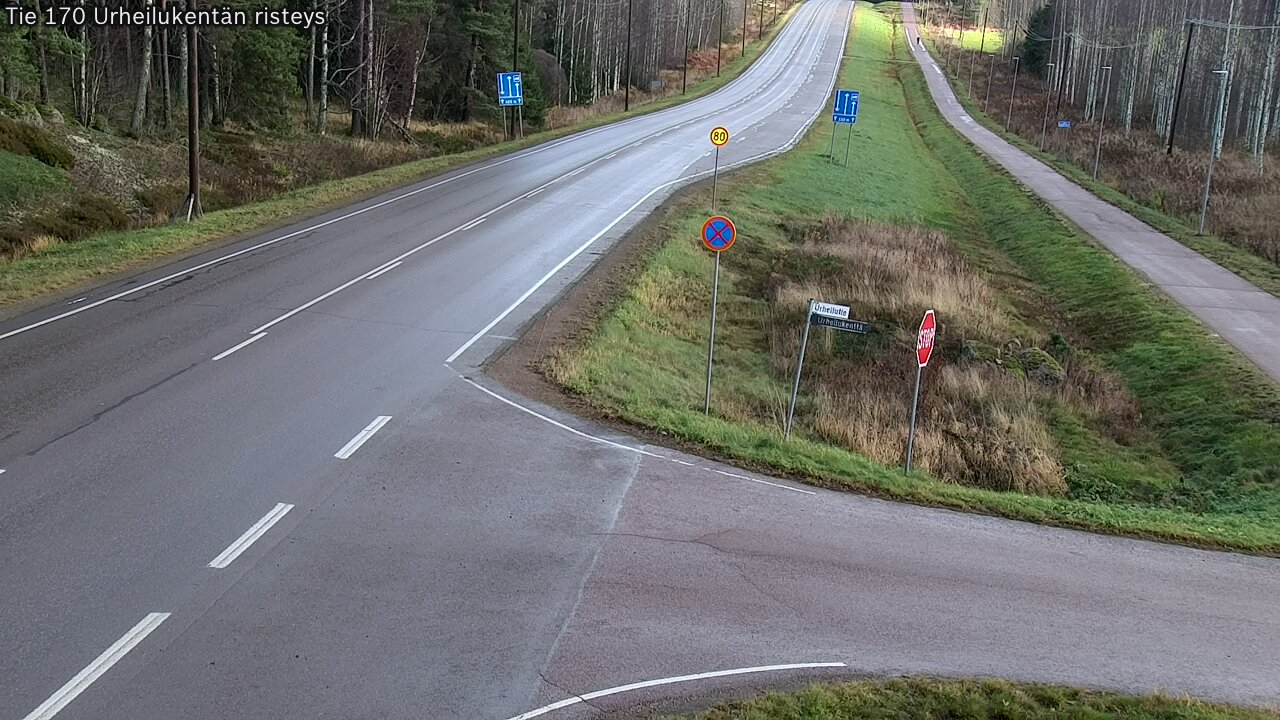 Kelikamerat Kuva Tie 170 Virolahti Urheilukentän risteys, Virolahti, Kymenlaakso