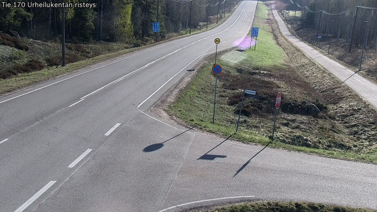 Kelikamerat Kuva Tie 170 Virolahti Urheilukentän risteys, Virolahti, Kymenlaakso
