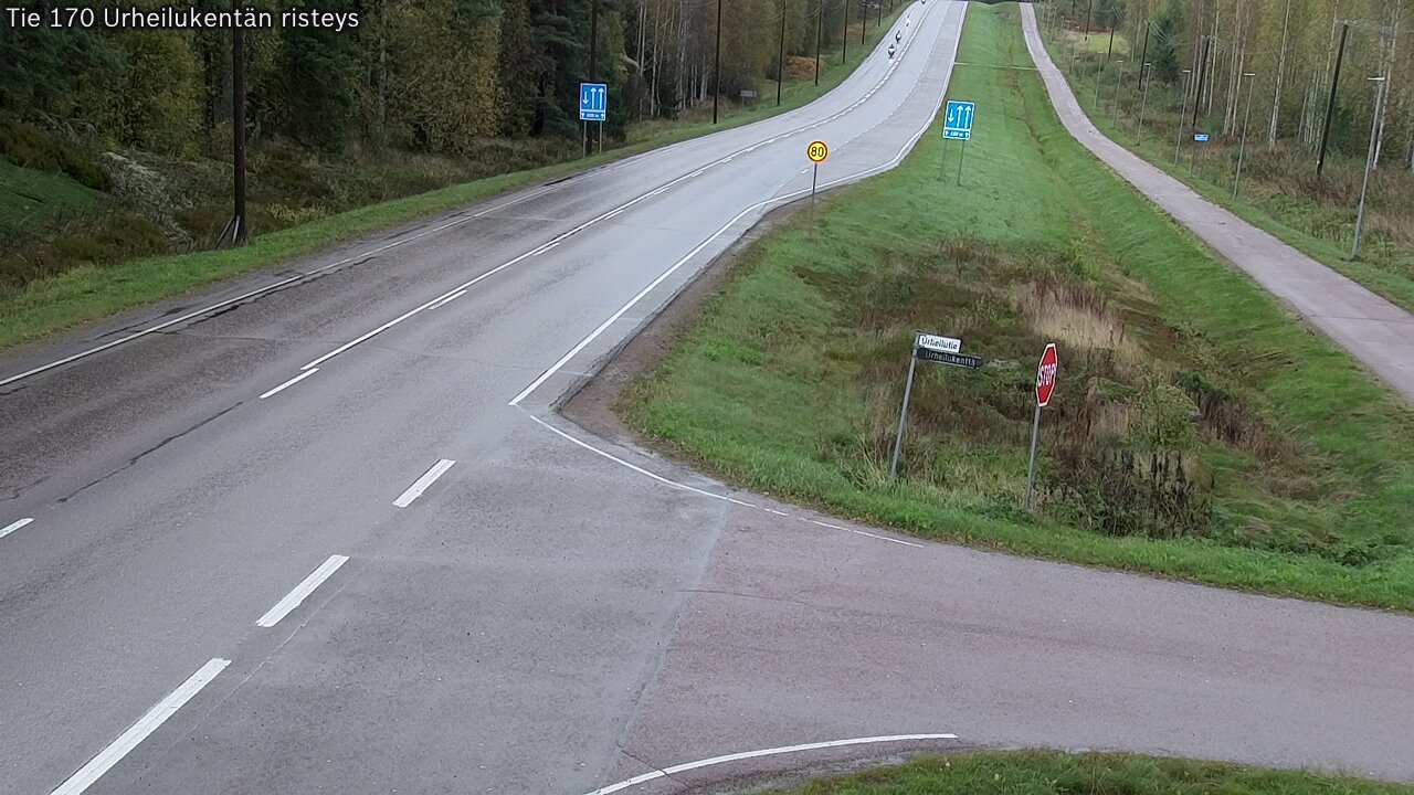 Kelikamerat Kuva Tie 170 Virolahti Urheilukentän risteys, Virolahti, Kymenlaakso