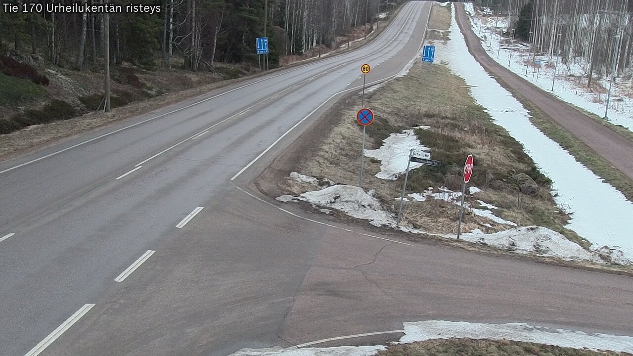 Kelikamerat Kuva Tie 170 Virolahti Urheilukentän risteys, Virolahti, Kymenlaakso