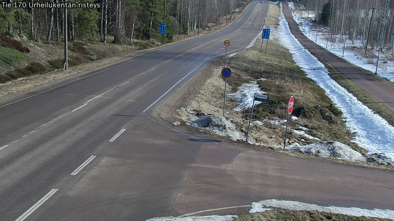 Kelikamerat Kuva Tie 170 Virolahti Urheilukentän risteys, Virolahti, Kymenlaakso