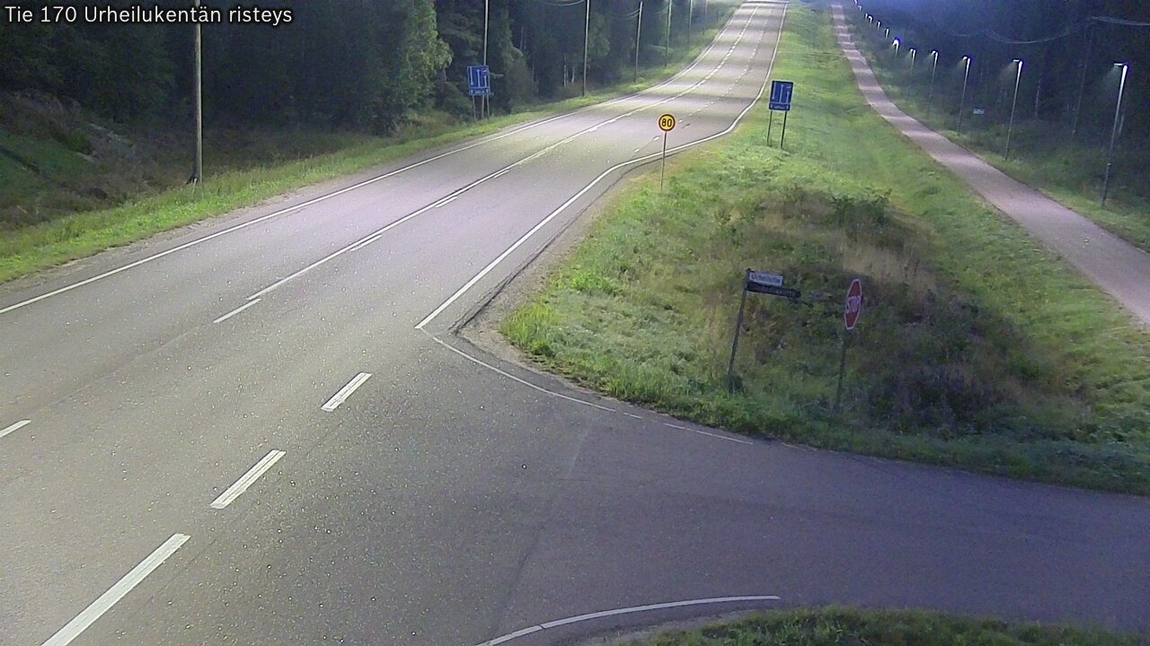 Kelikamerat Kuva Tie 170 Virolahti Urheilukentän risteys, Virolahti, Kymenlaakso