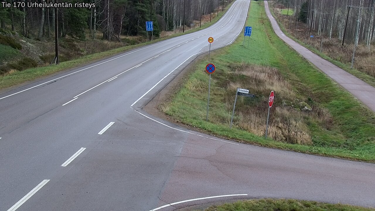 Kelikamerat Kuva Tie 170 Virolahti Urheilukentän risteys, Virolahti, Kymenlaakso