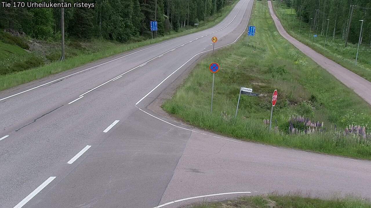Kelikamerat Kuva Tie 170 Virolahti Urheilukentän risteys, Virolahti, Kymenlaakso