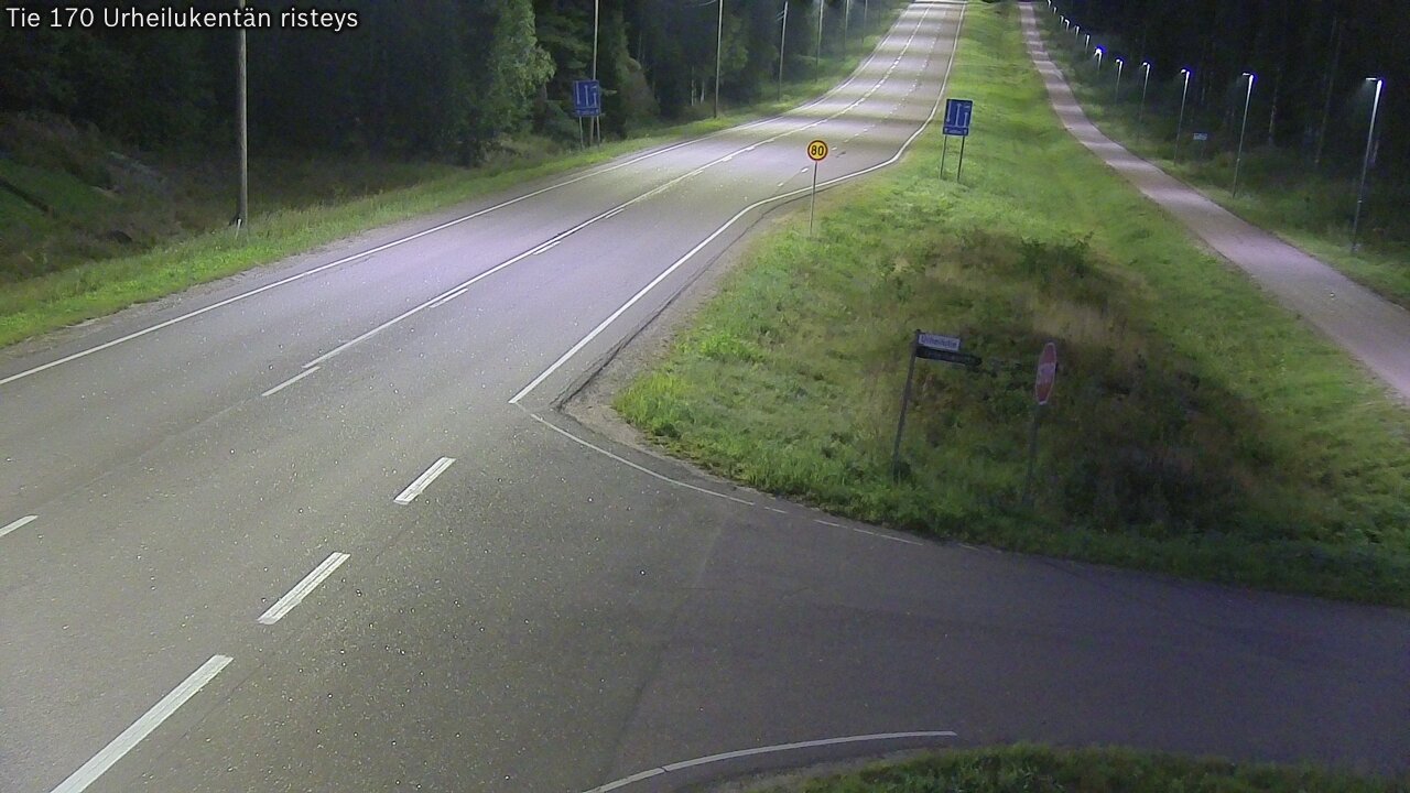 Kelikamerat Kuva Tie 170 Virolahti Urheilukentän risteys, Virolahti, Kymenlaakso