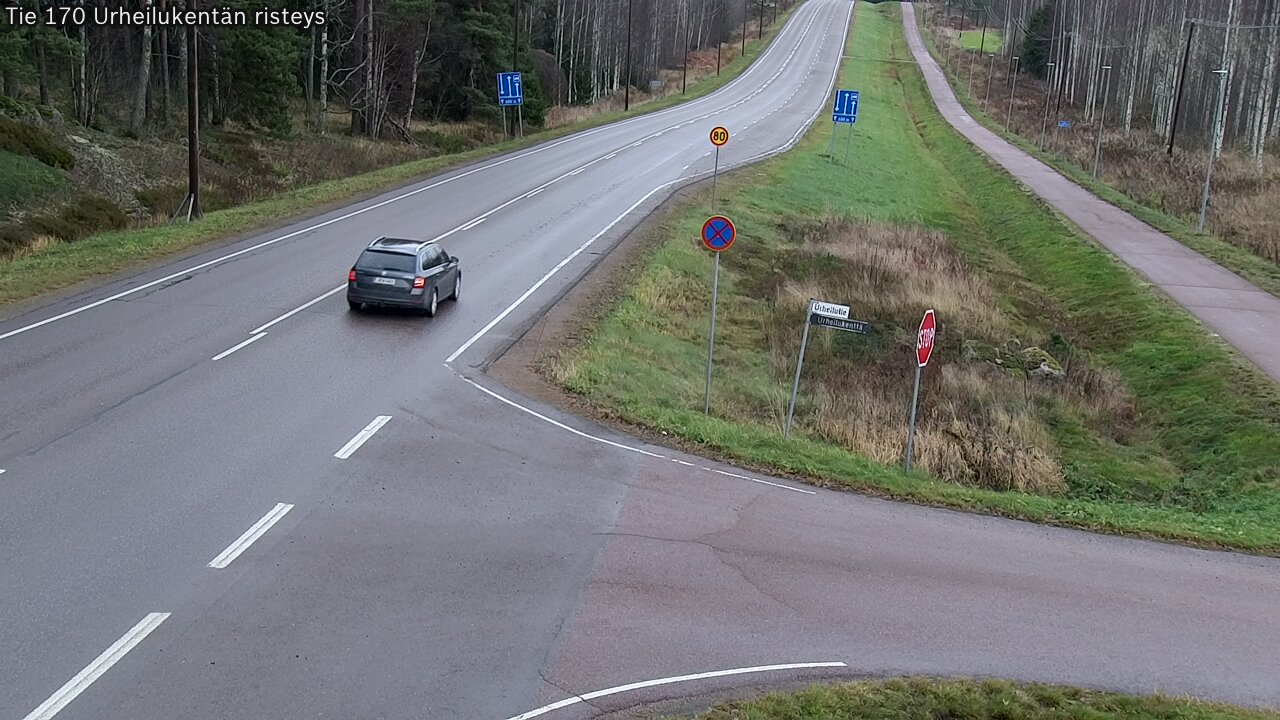 Kelikamerat Kuva Tie 170 Virolahti Urheilukentän risteys, Virolahti, Kymenlaakso