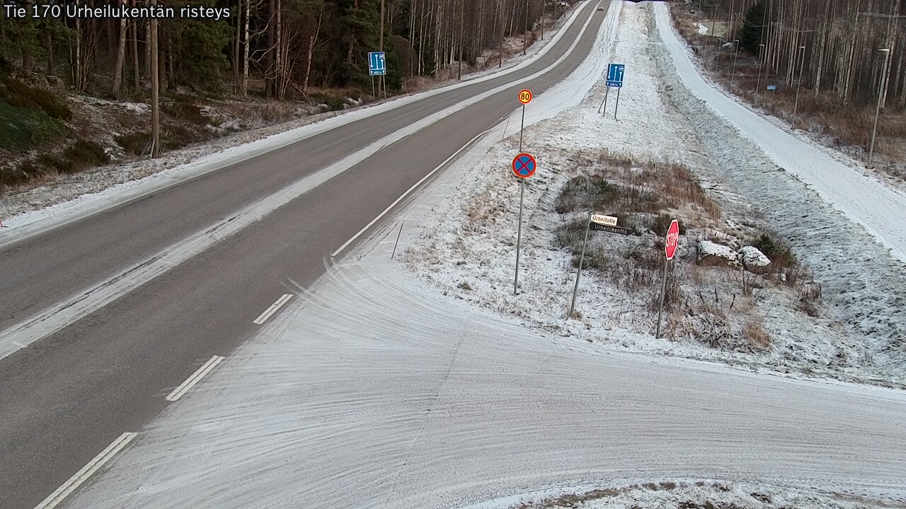 Kelikamerat Kuva Tie 170 Virolahti Urheilukentän risteys, Virolahti, Kymenlaakso