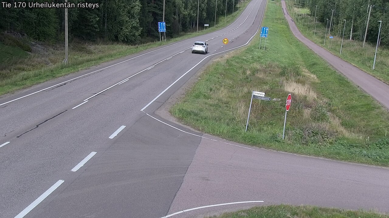 Kelikamerat Kuva Tie 170 Virolahti Urheilukentän risteys, Virolahti, Kymenlaakso