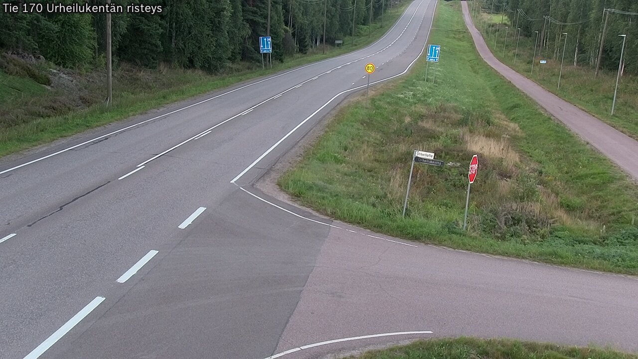 Kelikamerat Kuva Tie 170 Virolahti Urheilukentän risteys, Virolahti, Kymenlaakso