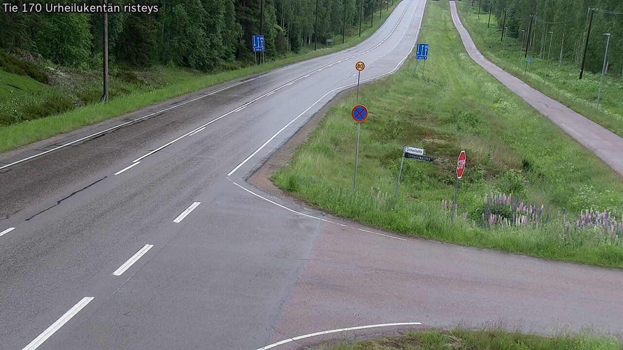 Weather Camera Image Road 170 Virolahti Sports field crossing, Virolahti, Kymenlaakso