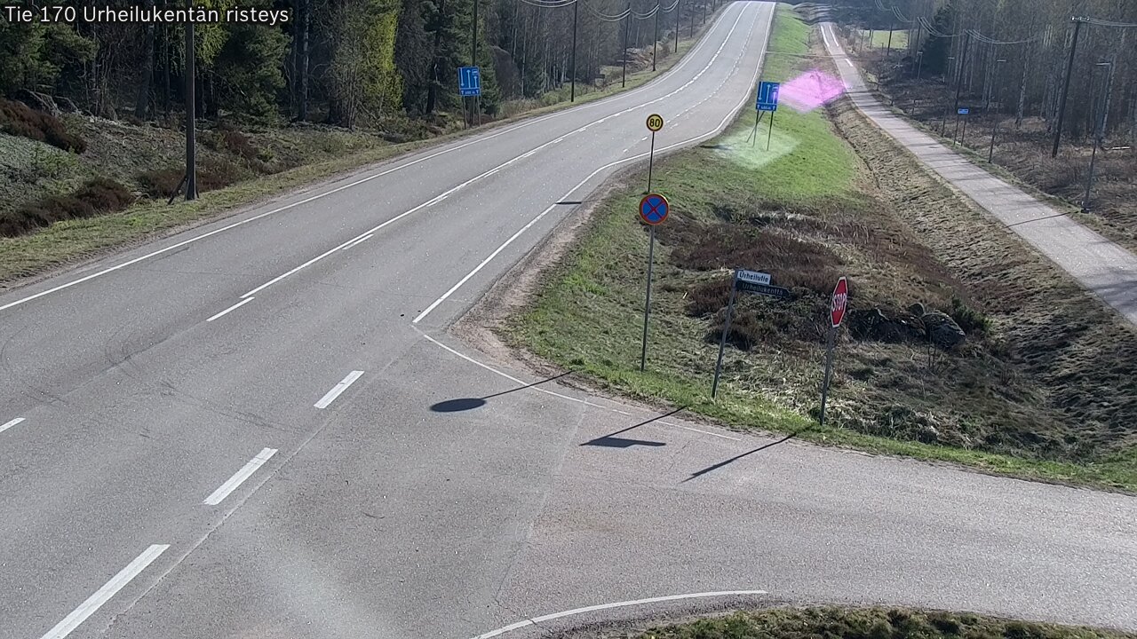 Kelikamerat Kuva Tie 170 Virolahti Urheilukentän risteys, Virolahti, Kymenlaakso