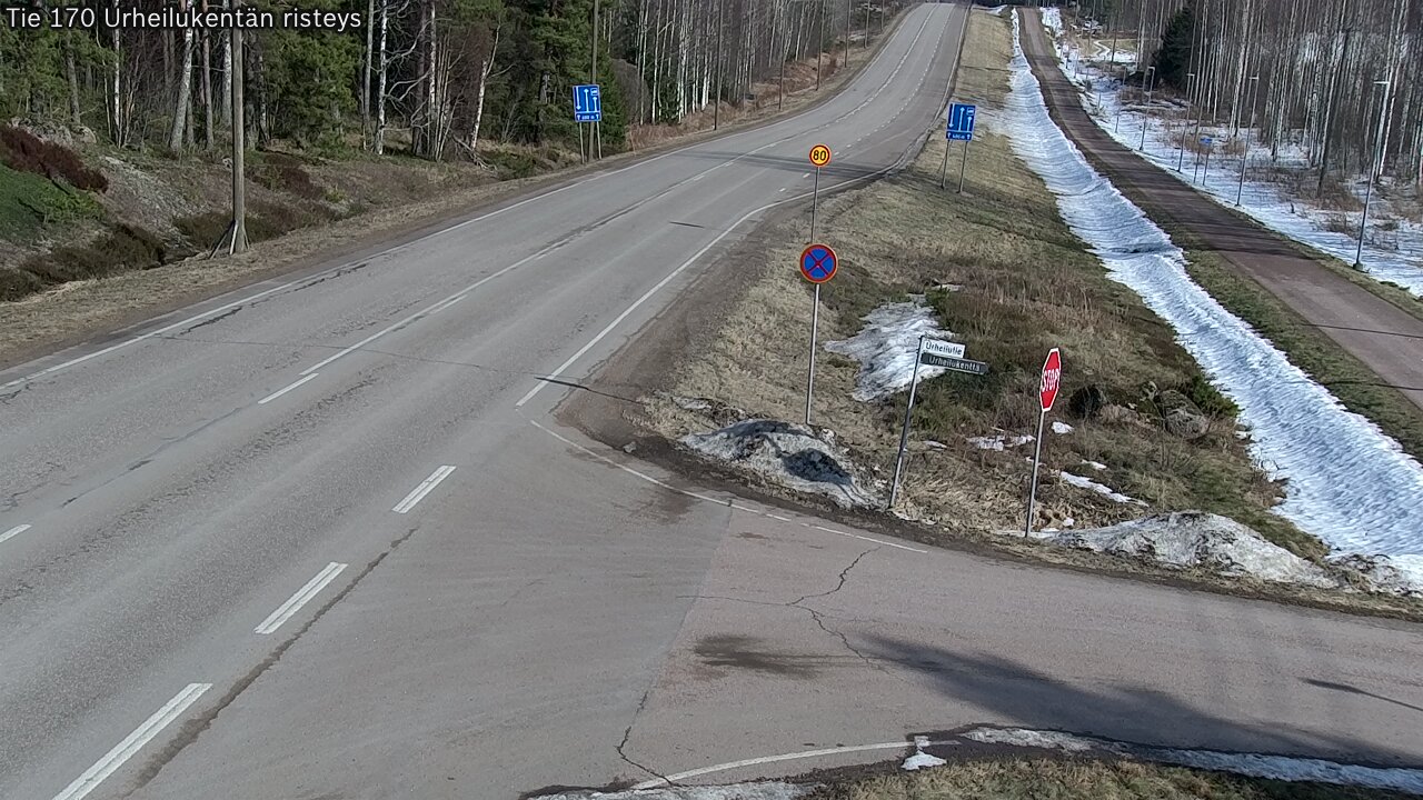 Kelikamerat Kuva Tie 170 Virolahti Urheilukentän risteys, Virolahti, Kymenlaakso