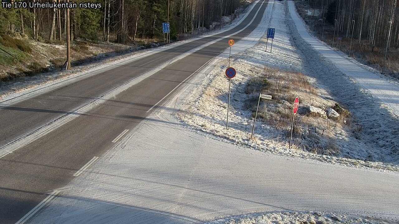 Kelikamerat Kuva Tie 170 Virolahti Urheilukentän risteys, Virolahti, Kymenlaakso