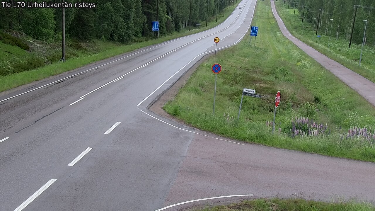 Weather Camera Image Road 170 Virolahti Sports field crossing, Virolahti, Kymenlaakso