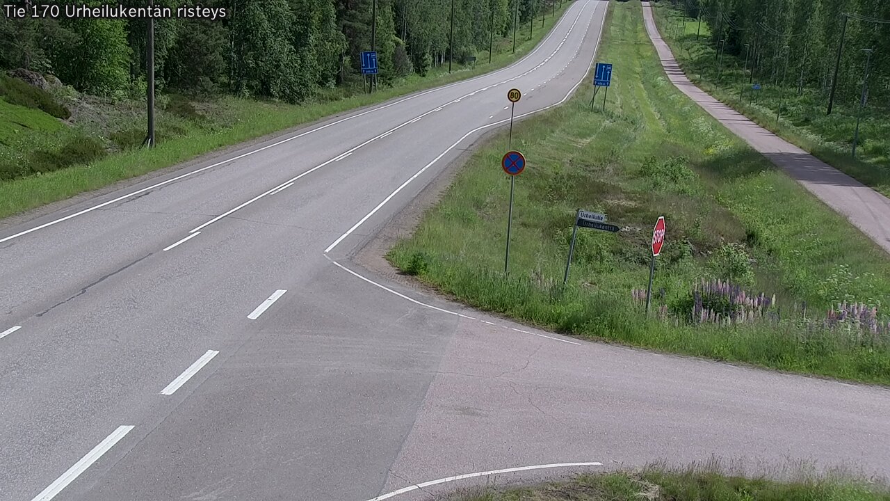 Kelikamerat Kuva Tie 170 Virolahti Urheilukentän risteys, Virolahti, Kymenlaakso