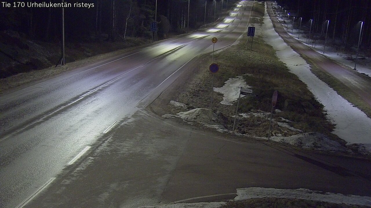 Kelikamerat Kuva Tie 170 Virolahti Urheilukentän risteys, Virolahti, Kymenlaakso