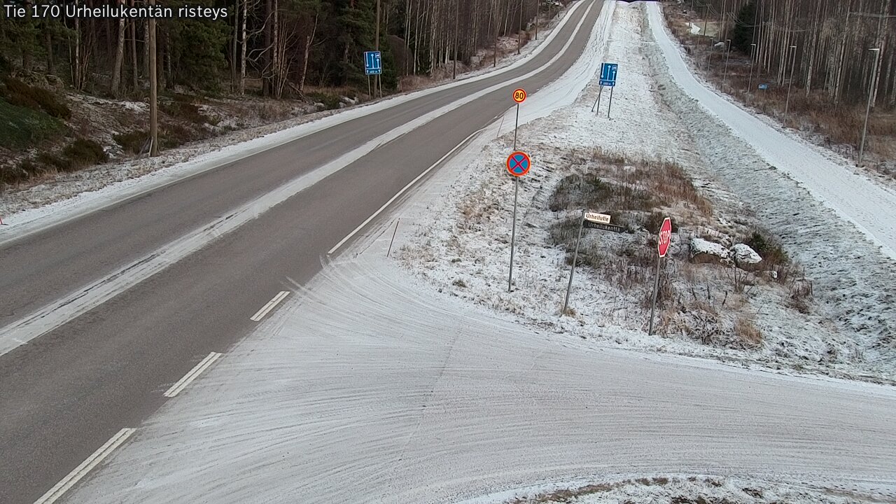 Kelikamerat Kuva Tie 170 Virolahti Urheilukentän risteys, Virolahti, Kymenlaakso