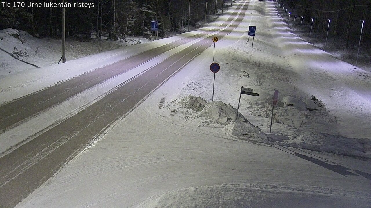 Kelikamerat Kuva Tie 170 Virolahti Urheilukentän risteys, Virolahti, Kymenlaakso