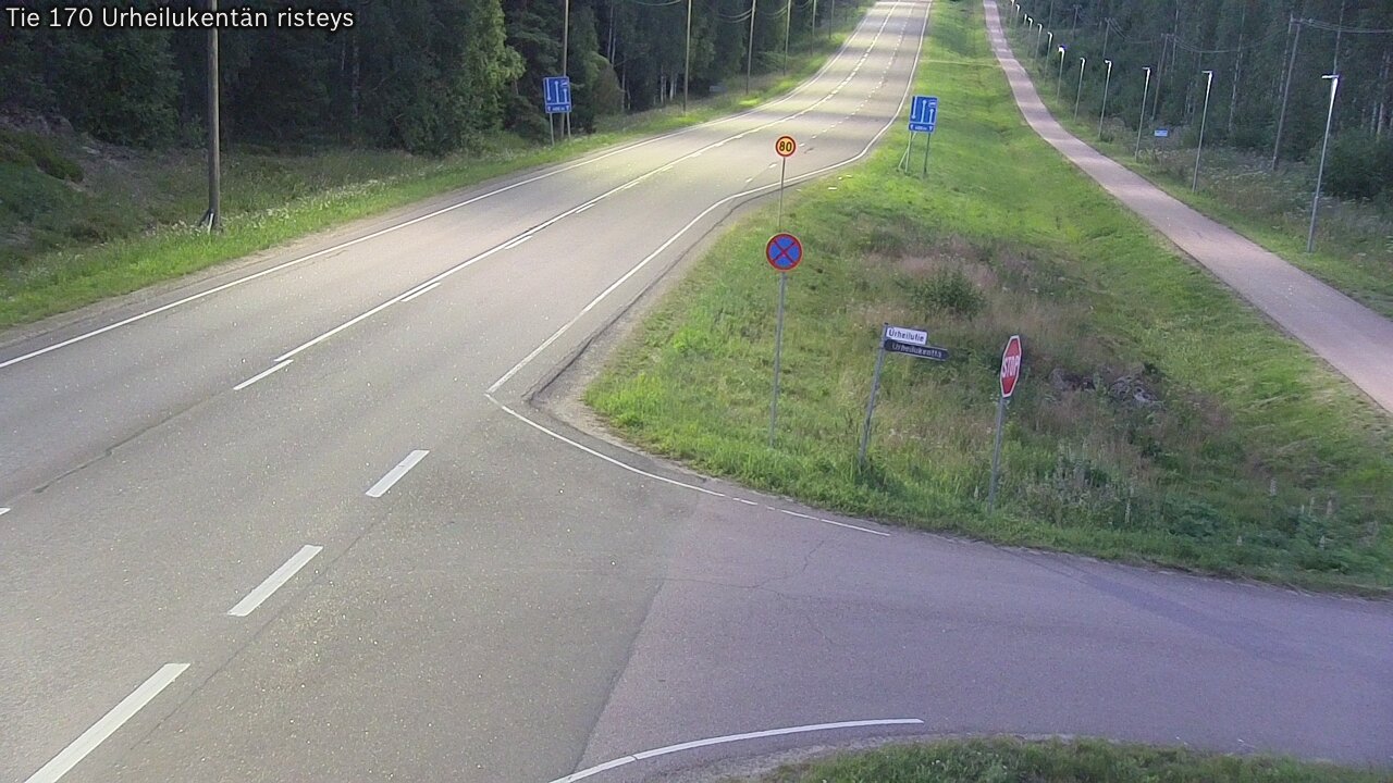 Weather Camera Image Road 170 Virolahti Sports field crossing, Virolahti, Kymenlaakso