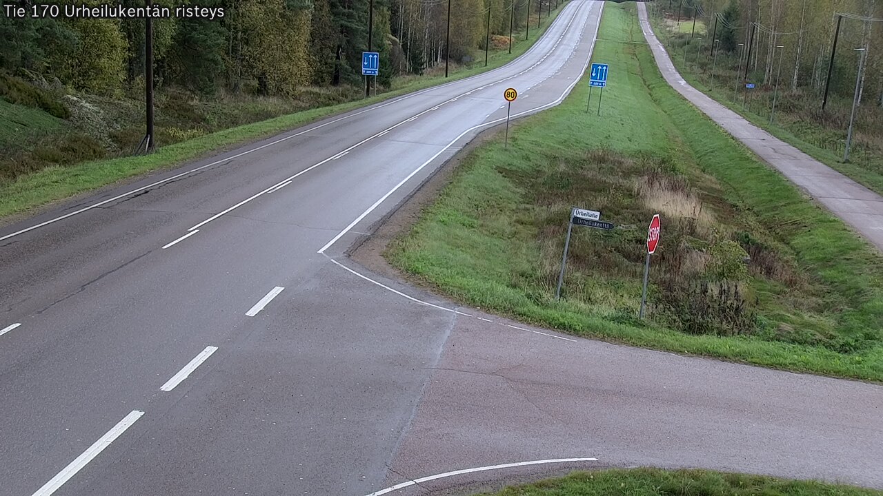 Kelikamerat Kuva Tie 170 Virolahti Urheilukentän risteys, Virolahti, Kymenlaakso