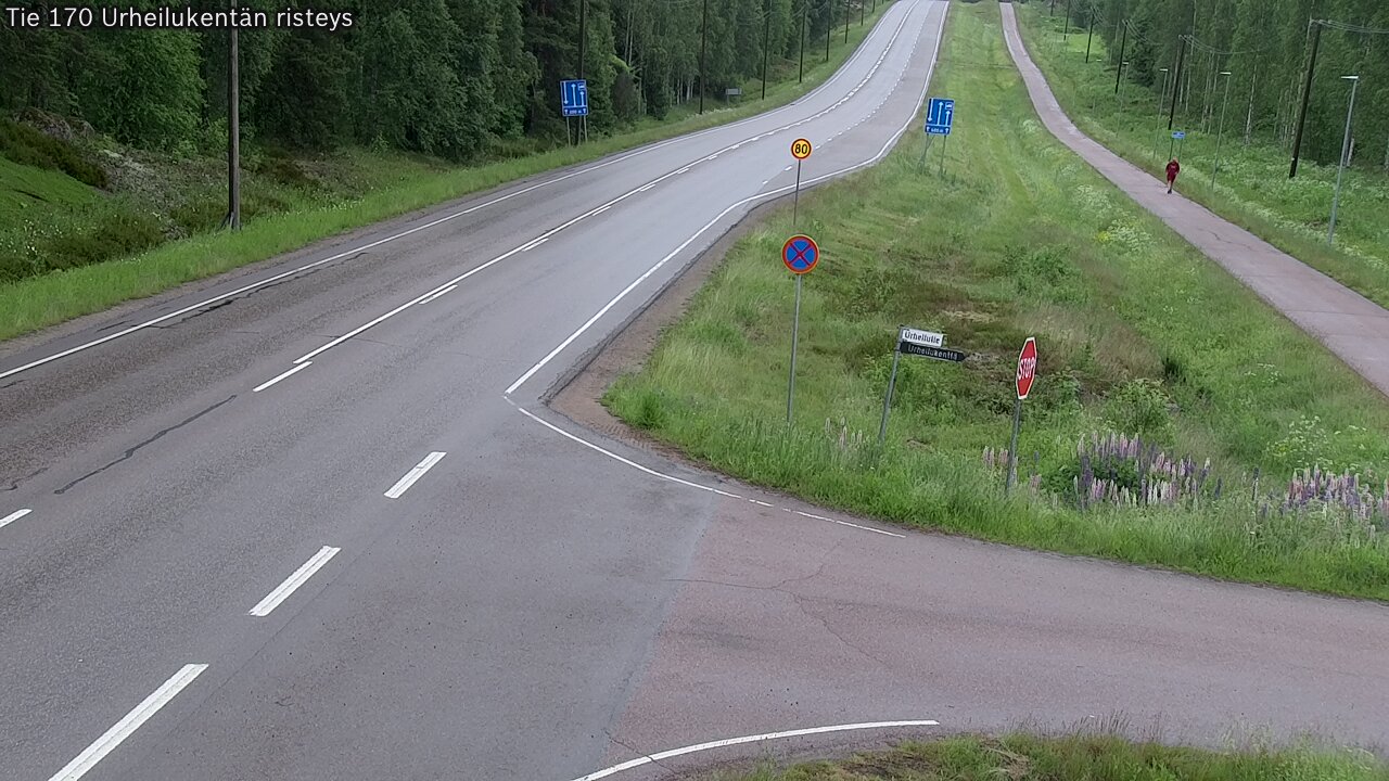 Weather Camera Image Road 170 Virolahti Sports field crossing, Virolahti, Kymenlaakso