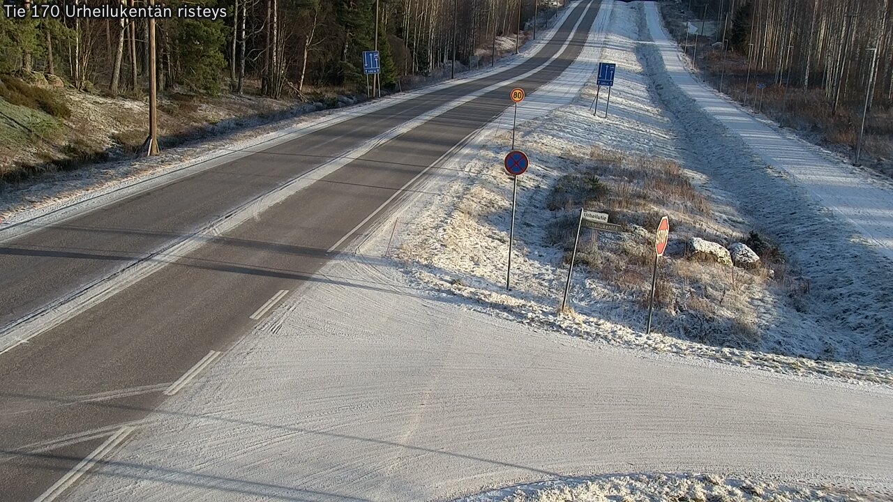 Kelikamerat Kuva Tie 170 Virolahti Urheilukentän risteys, Virolahti, Kymenlaakso