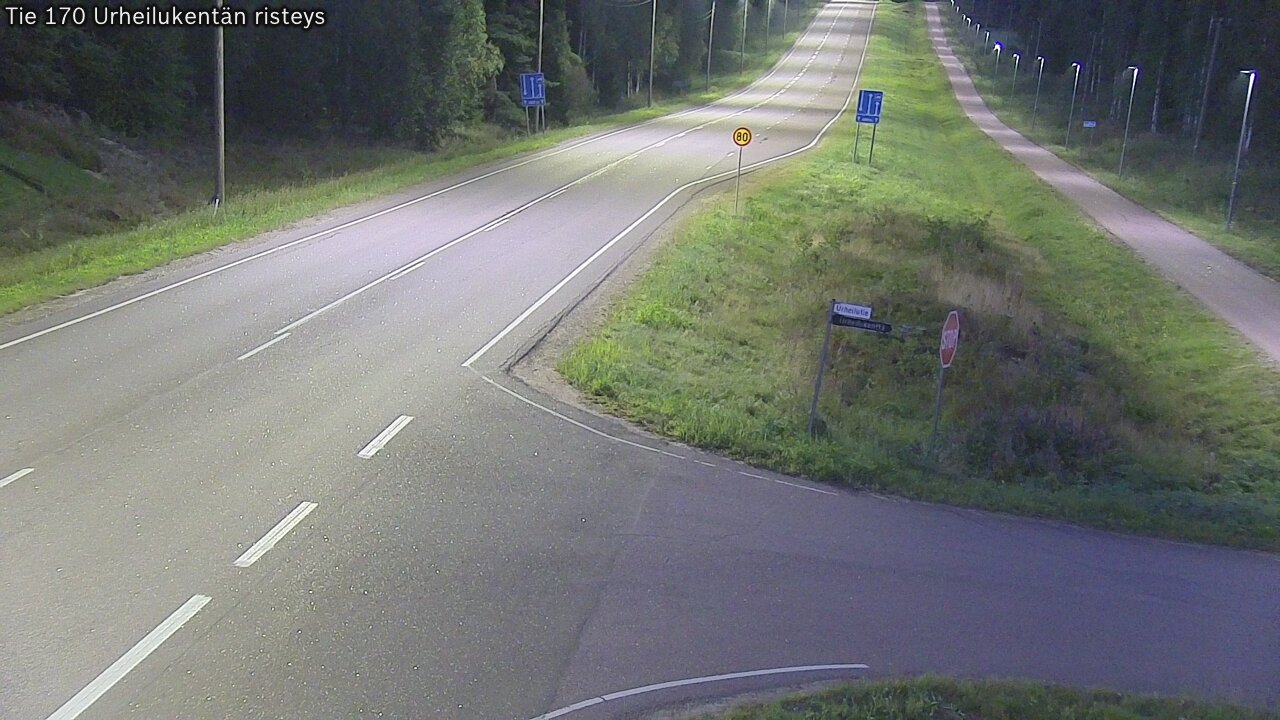Kelikamerat Kuva Tie 170 Virolahti Urheilukentän risteys, Virolahti, Kymenlaakso