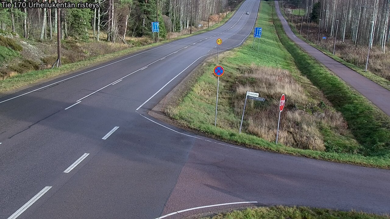 Kelikamerat Kuva Tie 170 Virolahti Urheilukentän risteys, Virolahti, Kymenlaakso
