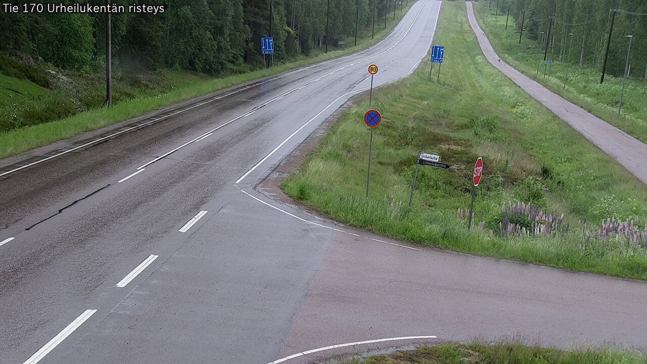 Kelikamerat Kuva Tie 170 Virolahti Urheilukentän risteys, Virolahti, Kymenlaakso