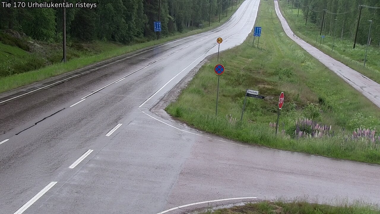 Kelikamerat Kuva Tie 170 Virolahti Urheilukentän risteys, Virolahti, Kymenlaakso