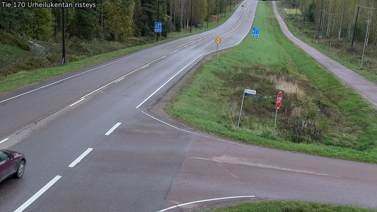 Kelikamerat Kuva Tie 170 Virolahti Urheilukentän risteys, Virolahti, Kymenlaakso