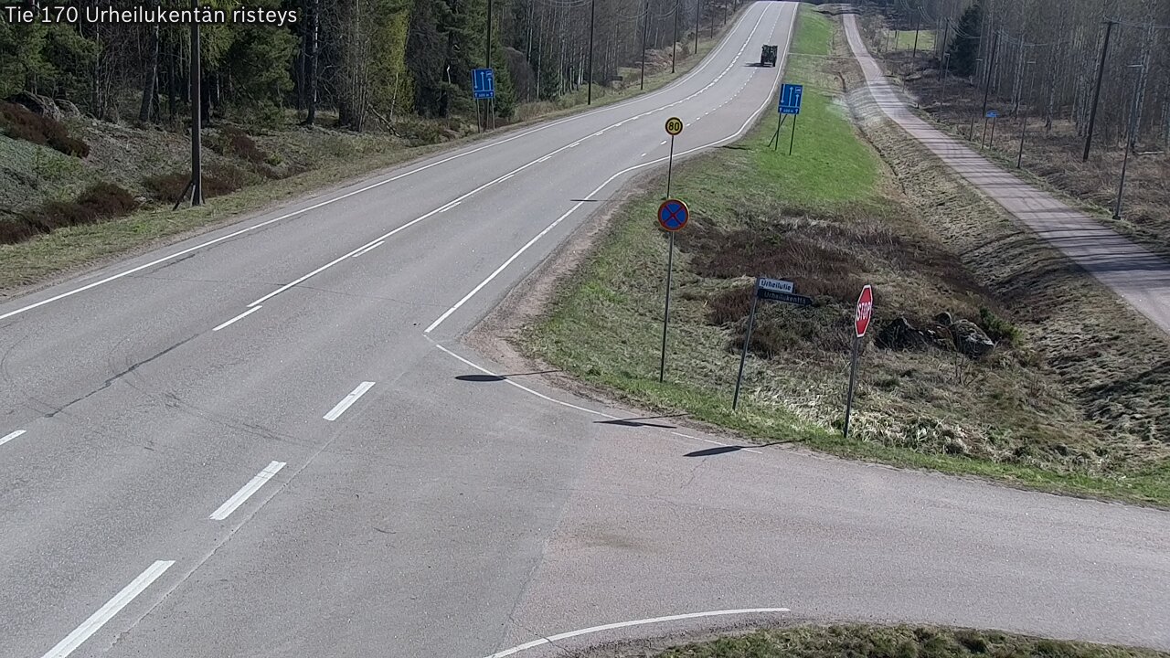 Kelikamerat Kuva Tie 170 Virolahti Urheilukentän risteys, Virolahti, Kymenlaakso