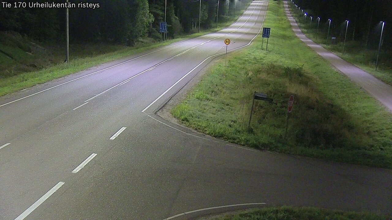 Kelikamerat Kuva Tie 170 Virolahti Urheilukentän risteys, Virolahti, Kymenlaakso