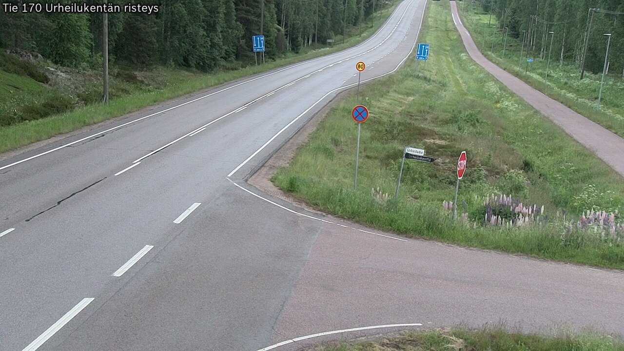 Kelikamerat Kuva Tie 170 Virolahti Urheilukentän risteys, Virolahti, Kymenlaakso