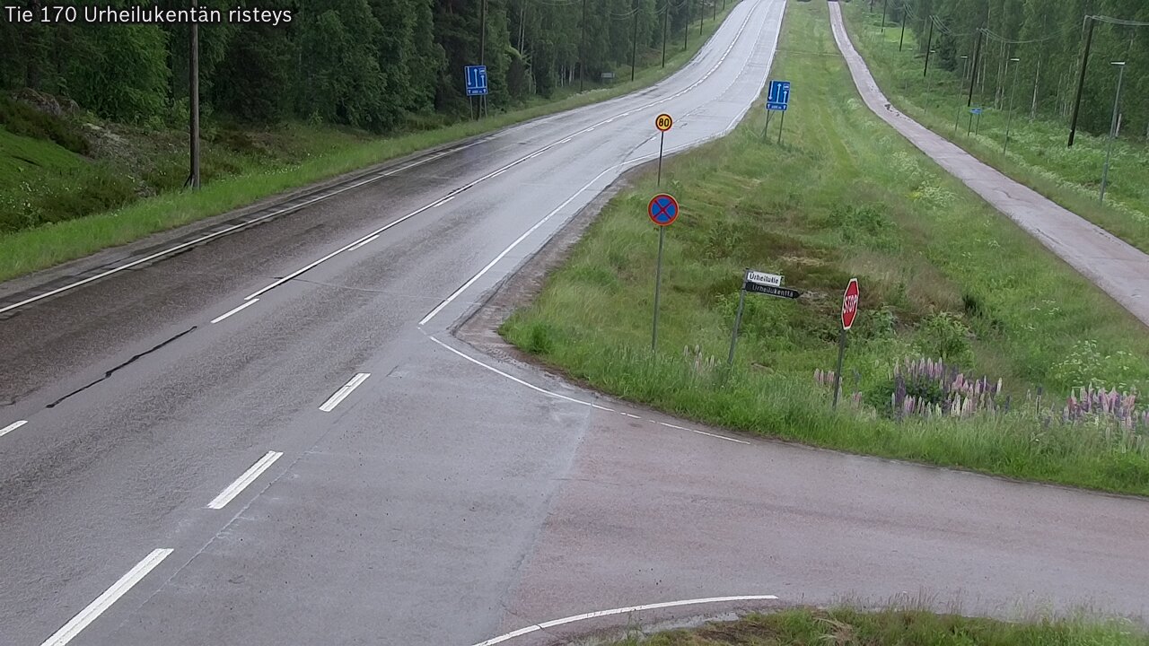 Kelikamerat Kuva Tie 170 Virolahti Urheilukentän risteys, Virolahti, Kymenlaakso