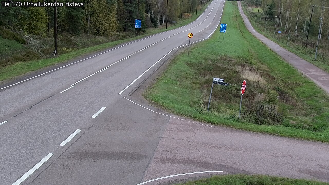 Kelikamerat Kuva Tie 170 Virolahti Urheilukentän risteys, Virolahti, Kymenlaakso