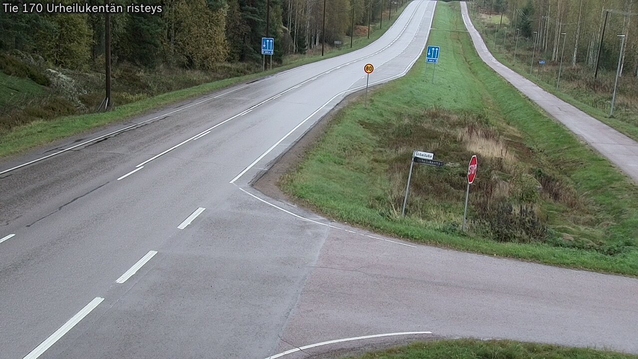 Kelikamerat Kuva Tie 170 Virolahti Urheilukentän risteys, Virolahti, Kymenlaakso