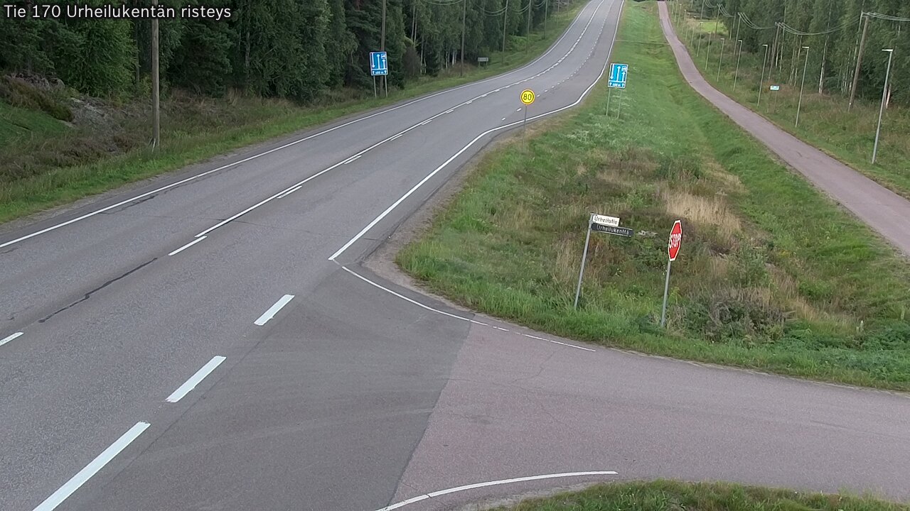 Kelikamerat Kuva Tie 170 Virolahti Urheilukentän risteys, Virolahti, Kymenlaakso