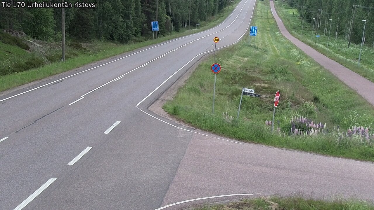Kelikamerat Kuva Tie 170 Virolahti Urheilukentän risteys, Virolahti, Kymenlaakso