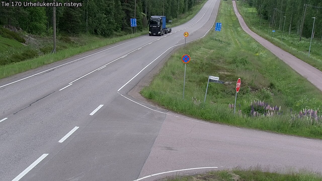 Kelikamerat Kuva Tie 170 Virolahti Urheilukentän risteys, Virolahti, Kymenlaakso