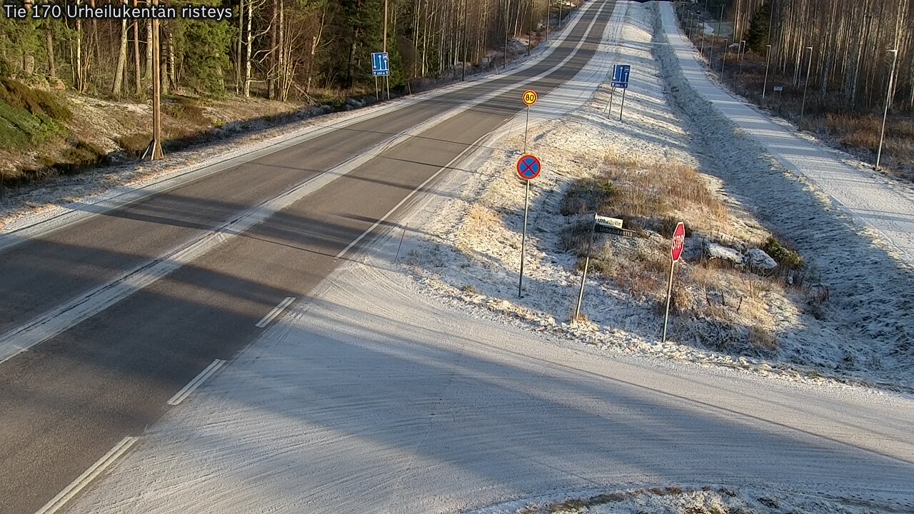 Kelikamerat Kuva Tie 170 Virolahti Urheilukentän risteys, Virolahti, Kymenlaakso